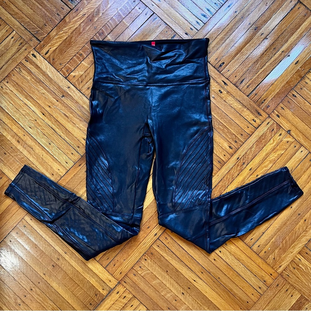 SPANX Moto Faux Leather Leggings - Picture 4 of 6
